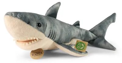Immagine prodotto di Squalo bianco di peluche, 40 cm, ecologico