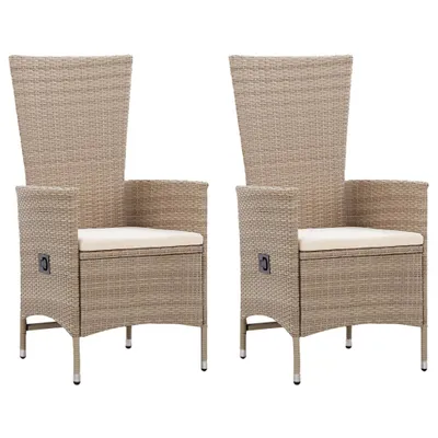 Immagine prodotto di vidaXL Set da pranzo da giardino 3 pezzi Beige