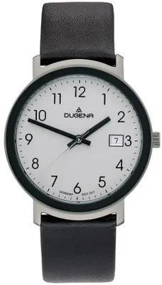 Produktbild von Dugena 4298381 Herren-Armbanduhr, Edelstahl-Gehäuse, Leder-Armband