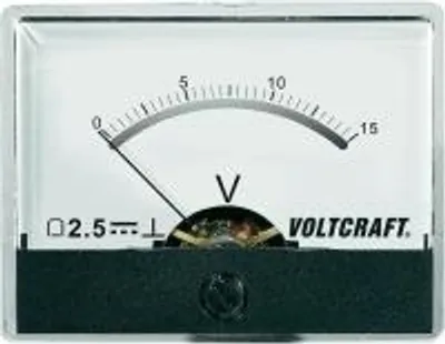 Zdjęcie produktu dla Voltcraft AM-60X46/15V/DC Einbau-Messgerät AM-60X46/15V/DC 15 V Drehspule (AM-60X46/15V/DC)
