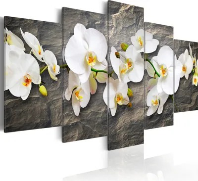 Produktbild von Leinwandbilder 200x100 cm 020110- 112 Vlies Leinwandbild 5 tlg Kunstdruck modern Wandbilder XXL Wanddekoration Design Wand Bild BLUMEN