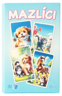 Image de Black Peter Cards Animal Pets Bleu + 2 Jeux de Cartes