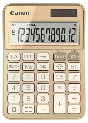 Obrázek produktu pro Canon KS-125KB, Desktop, Jednoduchá kalkulačka, 12 číslice/číslic, Baterie / Solár, Zlato