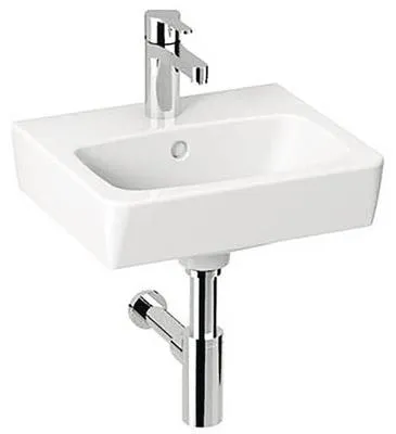 Produktbild von Jika Lyra plus - Waschtisch 400x340 mm, mit Überlauf, mit Hahnloch, weiß H8153800001041