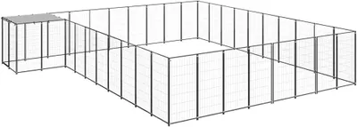 Obrázok produktu pre Čierne príslušenstvo pre domáce zvieratá vyrobené z ocele, plocha 25,41 m², hmotnosť 65,95 kg