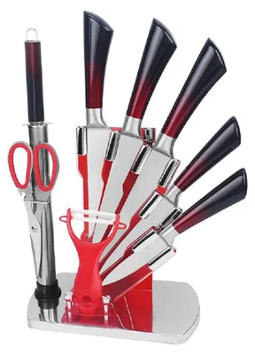 Obrázek produktu pro Haus Roland Sada kuchyňských nožů v praktickém stojanu, 9 ks
