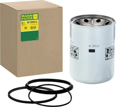 Produktbild von Original MANN-FILTER Filter Arbeitshydraulik W 1254/2 x für JOHN DEERE Series 5 Series 5000 Series 5010 Series 5015