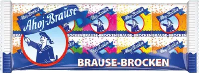 Produktbild von Ahoj fruchtige Brause Brocken 10 einzeln verpackte Brausewürfel 80g