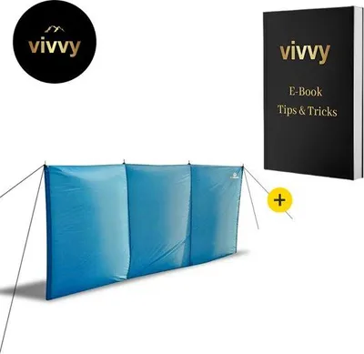 Produktbild von Famanu Windschutz Strand - Windschutz Camping - 300 x 130 cm - Inkl. Tragetasche
