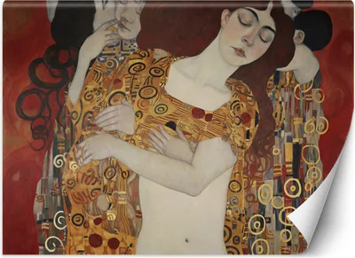 Produktbild von Vlies fototapete Kuss der Frau abstrakt - G. Klimt 300x210 cm Feeby Gold inkl. Kleber einfache Montage