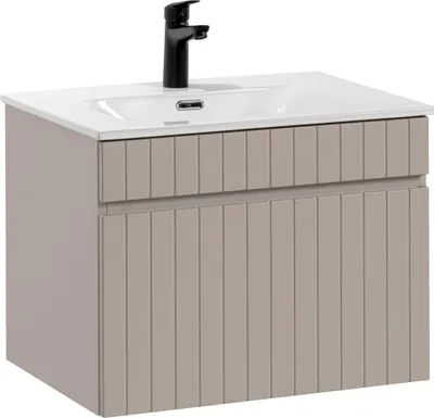 Produktbild von Iconic Cashmere Badschrank mit Waschbecken 60 cm, hängend, 1 Schublade
