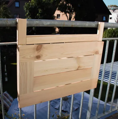 Produktbild von Balkontisch 'Anna' Promdino Gartentisch Holztisch Holzbalkontisch Tisch Holz