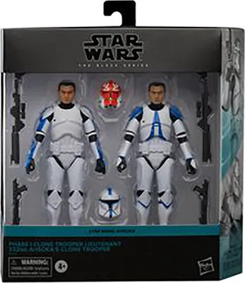 Zdjęcie produktu dla Star Wars The Black Series Clone Trooper Lieutenant & Ahsoka’s Clone Trooper, 4 lat(a), Wielobarwny
