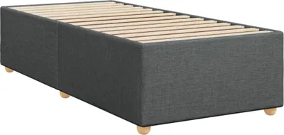 Obrázek produktu pro vidaXL Rám postele bez matrace tmavě šedý 90x200 cm látka