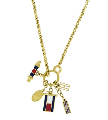Produktbild von Tommy Hilfiger Collier Damen Edelstahl Gold 91cm 2700350