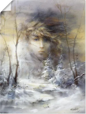 Produktbild von ARTland Poster Winter Größe: 60x80 cm