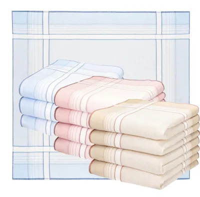 Produktbild von Betz 12 Stück Damen Stoff Taschentücher Paloma 4 Größe 28x28 cm 100% Baumwolle Farbe - 45679 Dessin 2