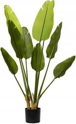 Immagine prodotto di Pianta artificiale di Strelitzia in vaso ornamentale 120 cm