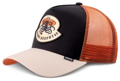 Djinns colourblocking Snapback Trucker Cap mit Mesh-Einsatz in schwarz
