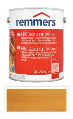 Obrázek produktu pro REMMERS HK lazura - ochranná lazura na dřevo pro exteriér 5 l Dub rustikální