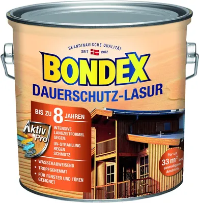 Produktbild von Bondex Dauerschutz Lasur 2,5 L weiß