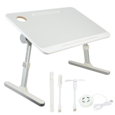 Laptop Bett Tablett Tisch, Höhe Winkel einstellbar Laptop Bett Stand, Portable Lap Desk mit klappbaren Beinen