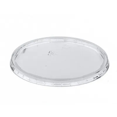Produktbild von 100 Deckel für Verpackungsbecher, PP rund Ø 10,1 cm · 0,8 cm transparent