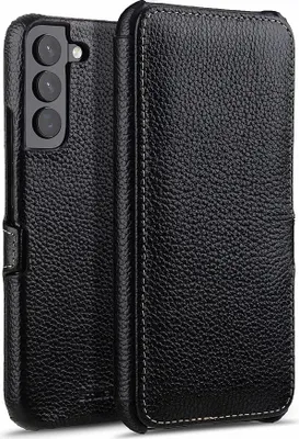 Zdjęcie produktu dla Etui Samsung Galaxy S22 Plus Skórzane Case Czarny StilGut