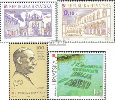 Produktbild von Briefmarken Kroatien 1998 Mi 445-446,457,467 (kompl.Ausg.) postfrisch Freimarken