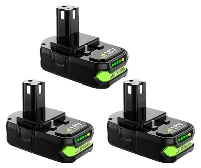 Zdjęcie produktu dla Akumulator litowo-jonowy 18 V, pojemność 3500 mAh, kompatybilny z akumulatorem Ryobi 3,5 Ah