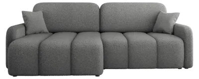 Produktbild von MIRJAN24 Ecksofa Carlos, Wohnzimmer Eckcouch mit Bettkasten und Schlaffunktion, L-Form (Farbe: Lambi 12)
