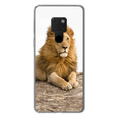 Produktbild von MuchoWow® Handyhülle Schutzhülle Hülle für Huawei P40 Lite Löwe - Mähne - Tier Silikon Softcase Handy Hülle - Handy