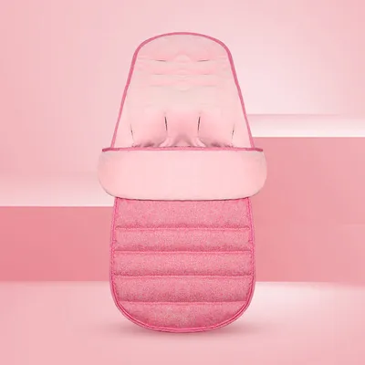 Imagen del producto de Saco de dormir para cochecito de bebé, acolchado y cálido, color rosa