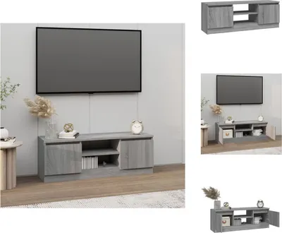 Obrázek produktu pro vidaXL TV skříňka s dvířky šedá Sonoma 102x30x36 cm - TV nábytek