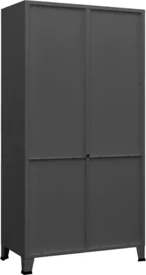 Obrázok produktu pre vidaXL Priemyselná šatníková skriňa antracit 90x50x180 cm Kov