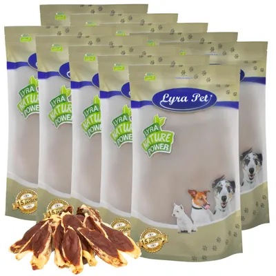 Produktbild von 10 kg Lyra Pet® Kaninchenohren gefüllt mit Ente