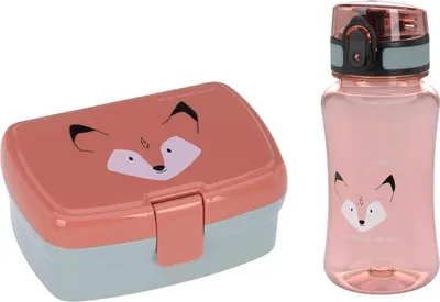Productafbeelding van Famanu lunchbox en drinkfles - Lunchset met lunchbox en drinkfles (460 ml)
