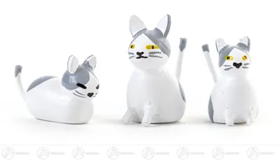 Zdjęcie produktu dla Miniaturowa rodzina kotów (3)  Wysokość ok. 2,5 cm NOWOŚĆ