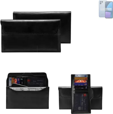 Produktbild von K-S-Trade Handy Hülle kompatibel mit Fairphone  Fairphone 5 Schutz Hülle Tasche Schutz Case Handytasche Kunstleder schwarz, 1x