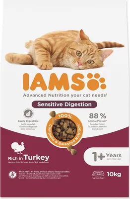 Zdjęcie produktu dla IAMS Cat Adult Sensitive Digestion Indyk 10kg