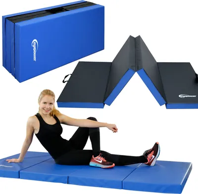 Produktbild von 8cm dicke Weichbodenmatte 200x100cm - Faltbare Turnmatte