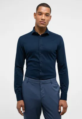 Produktbild von Eterna Herren Jersey Shirt Jersey Langarm (2159 YS82), Größe:42, Farbe:Marine (19)