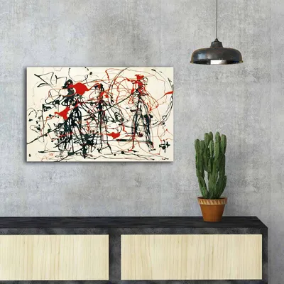 Image de Wallity, FAMOUSART- CVT1460, Multicolore, toiles, 45 x 70 cm, 100% suédine -toile