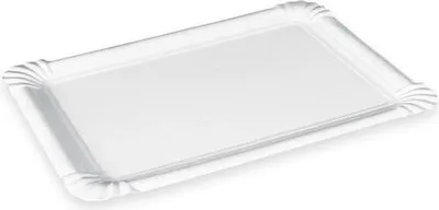 Produktbild von 250x BIONATURE Pappteller 'RECY'  16 x 20 cm weiß