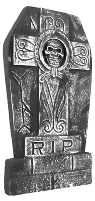 Produktbild von RIP Grabstein mit Kreuz - Horror Halloween Deko