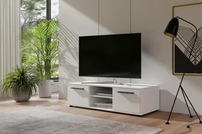Produktbild von ANDELINA TV-Ständer - weiß matt