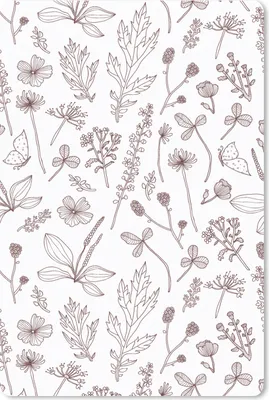 Produktbild von MuchoWow® Mauspad Mousepad Pflanzen - Muster - Blumen 18x27 cm - Mousepads - Maus Mat - Pad - Mausunterlage