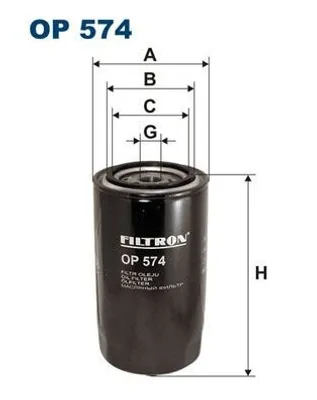 Zdjęcie produktu dla Filtr oleju FILTRON OP 574