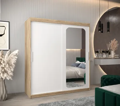 Produktbild von Spiegelschrank DONICELA 1 - 180 cm, Sonoma/Weiß