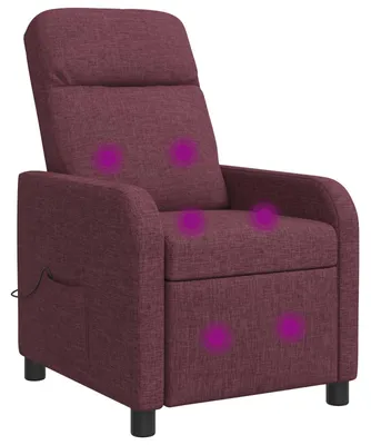 Image de Fauteuil de massage relax, tissu violet, vidaXL